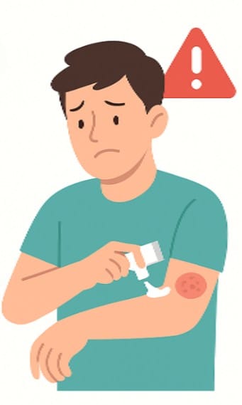 Cảnh báo bôi thuốc sai cách khi bị nấm da