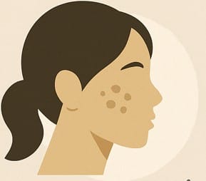 Da người châu Á bị nám