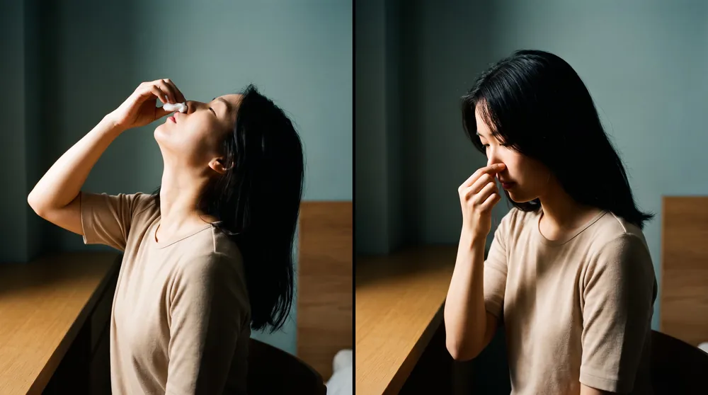 Hai sai lầm khi chảy máu mũi do isotretinoin: ngửa đầu ra sau và nhét bông vào mũi tại nhà