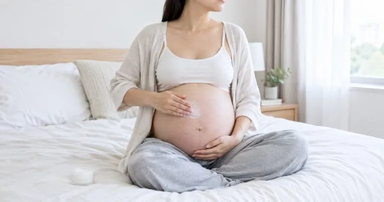 Mẹ bầu thoa kem dưỡng ẩm lên bụng, cách xử trí ngứa da khi mang thai an toàn tại nhà