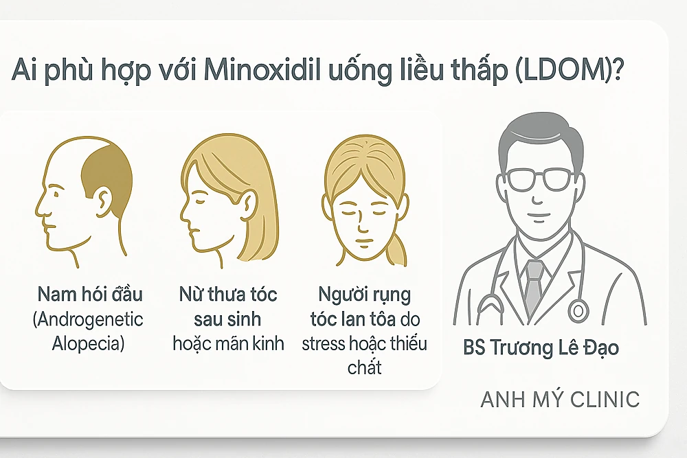 Những ai nên dùng Minoxidil liều thấp để điều trị rụng tóc