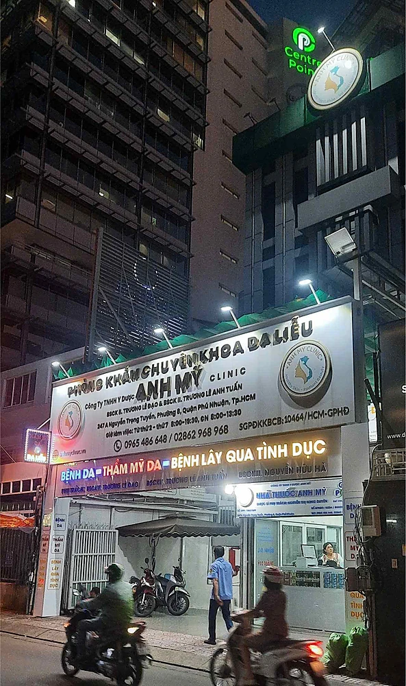Mặt tiền Phòng Khám Da Liễu Anh Mỹ tại TP.HCM