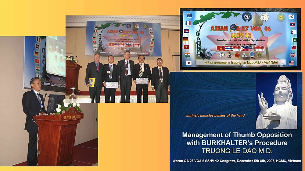 Bs Trương Lê Đạo báo cáo tại Hội Nghị Chấn Thương Châu Á, 2007