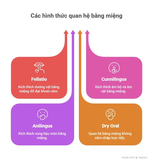 Các hình thức quan hệ bằng đường miệng