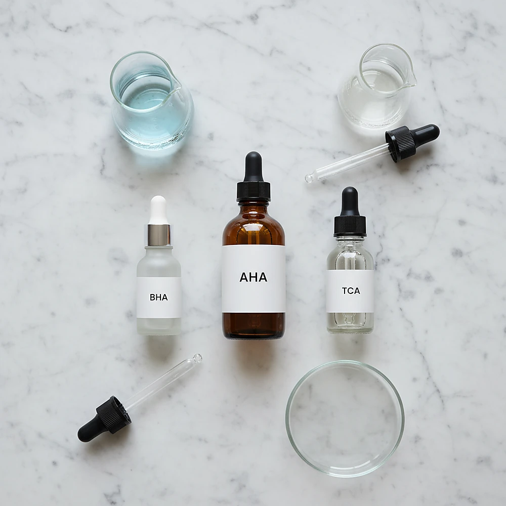 Các loại acid phổ biến trong peel da hóa học và công dụng chính.