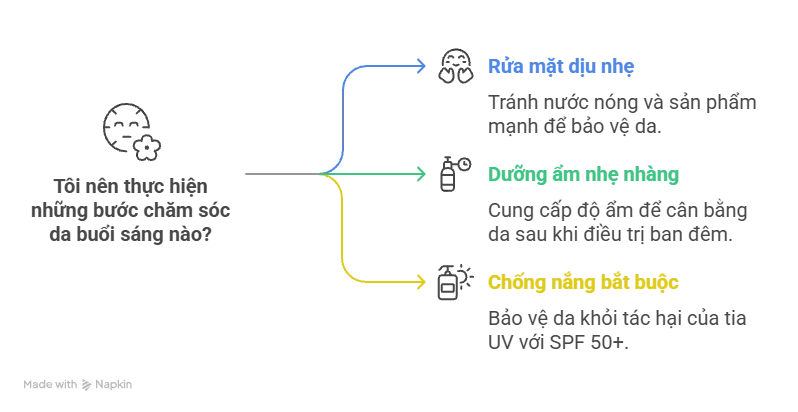 Chăm sóc da buổi sáng