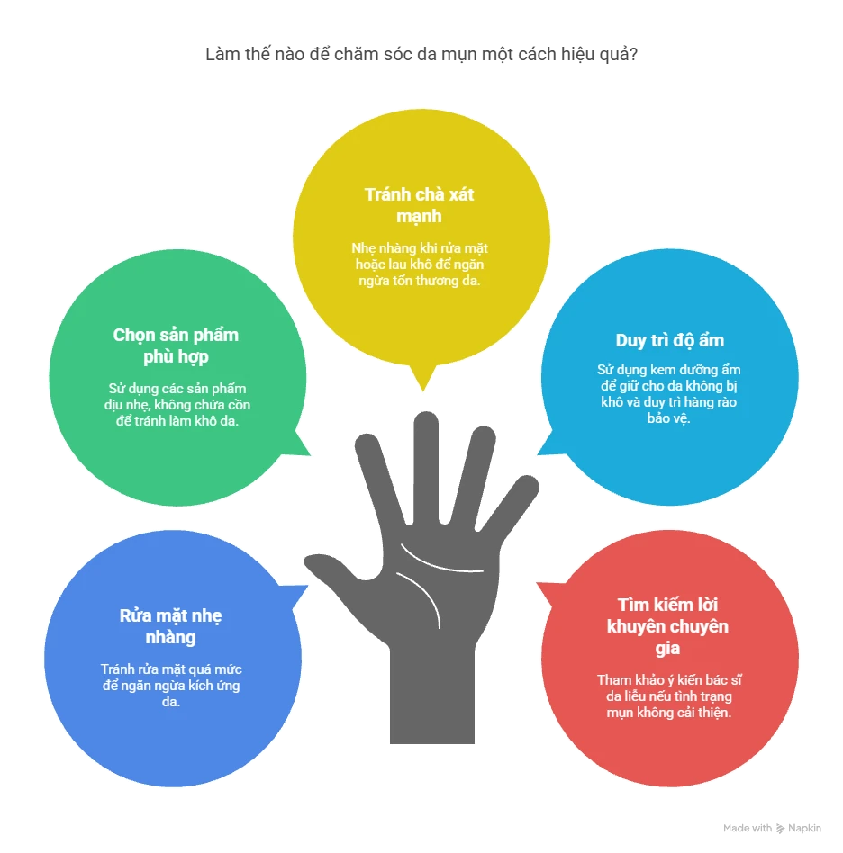 Làm thế nào để chăm sóc da mụn một cách hiệu quả?