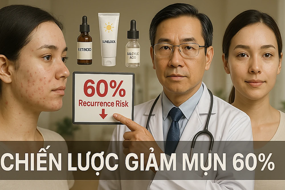 Chiến lược giảm mụn tái phát 60%