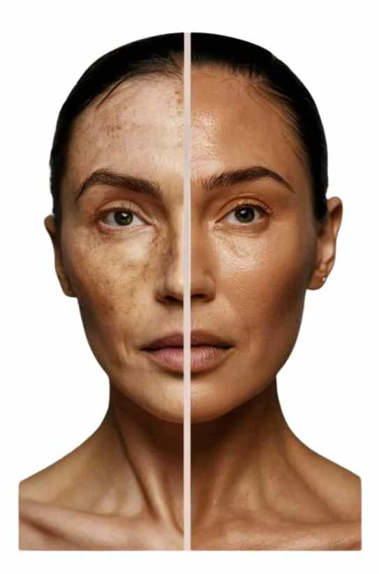 Ánh sáng đỏ điều trị da không đều màu