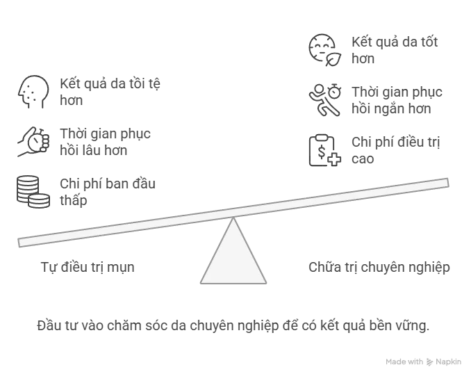 Điều trị mụn chuyên nghiệp để có kết quả bền vững