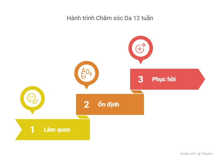 Hành trình chăm sóc da 12 tuần