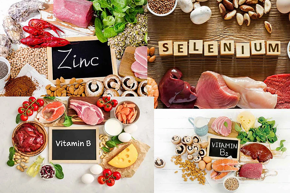 Kẽm, selenium, vitamin nhóm B