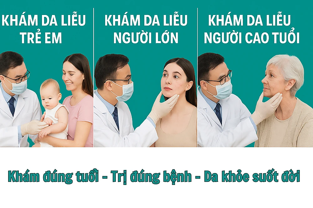 Khám da liễu theo độ tuổi
