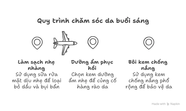 Quy trình chăm sóc da buổi sáng