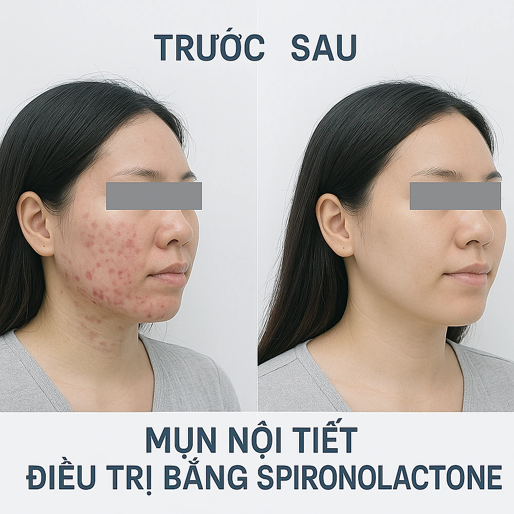 spironolactone-mun-noi-tiet-ca-lam-sang-anhmyclinic.png Ảnh trước và sau điều trị mụn nội tiết ở phụ nữ trưởng thành bằng Spironolactone, minh họa tại Phòng Khám Da Liễu Anh Mỹ.