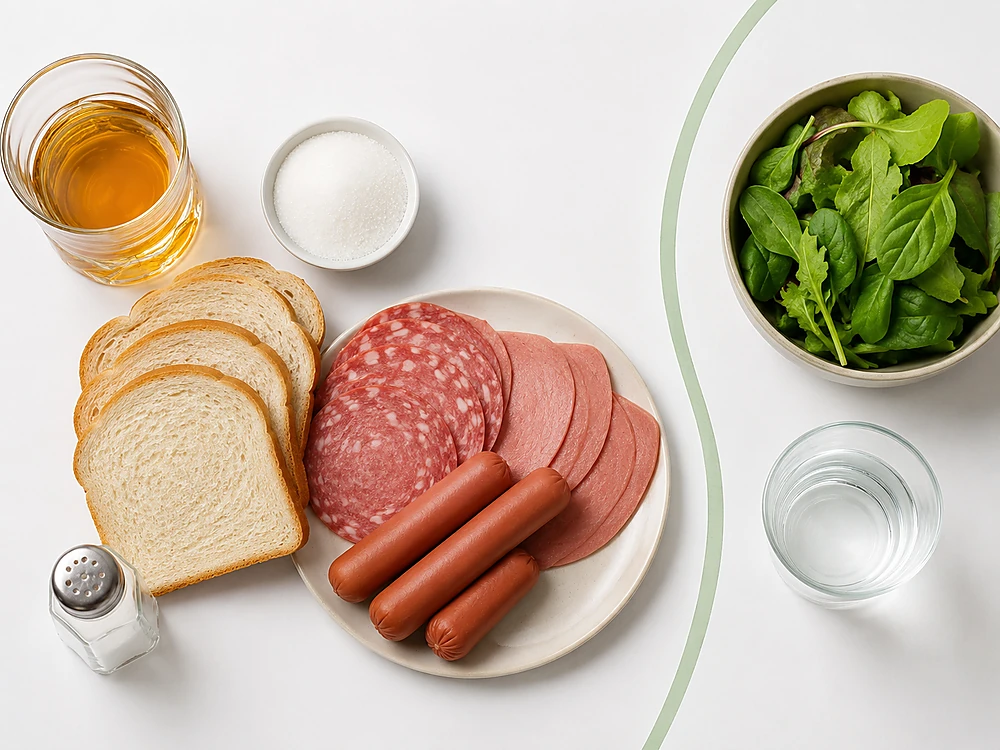 Thực phẩm làm nặng vảy nến cần hạn chế — rượu bia, đường tinh chế, thịt đỏ và muối natri cao