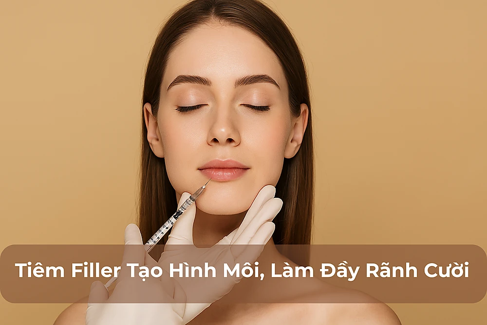 Tiêm Filler Tạo Hình Môi, Làm Đầy Rãnh Cười