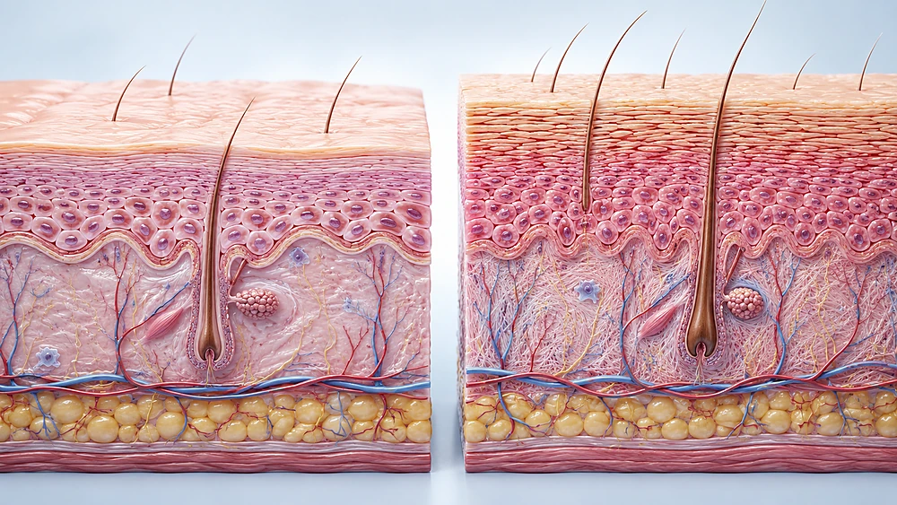 Hàng rào bảo vệ da trẻ em mỏng hơn da người lớn — lý do trẻ dễ bị kích ứng với retinol