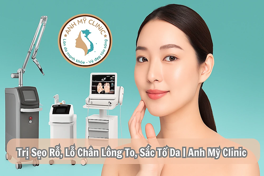 Trị sẹo rỗ, lỗ chân lông to, sắc tố da